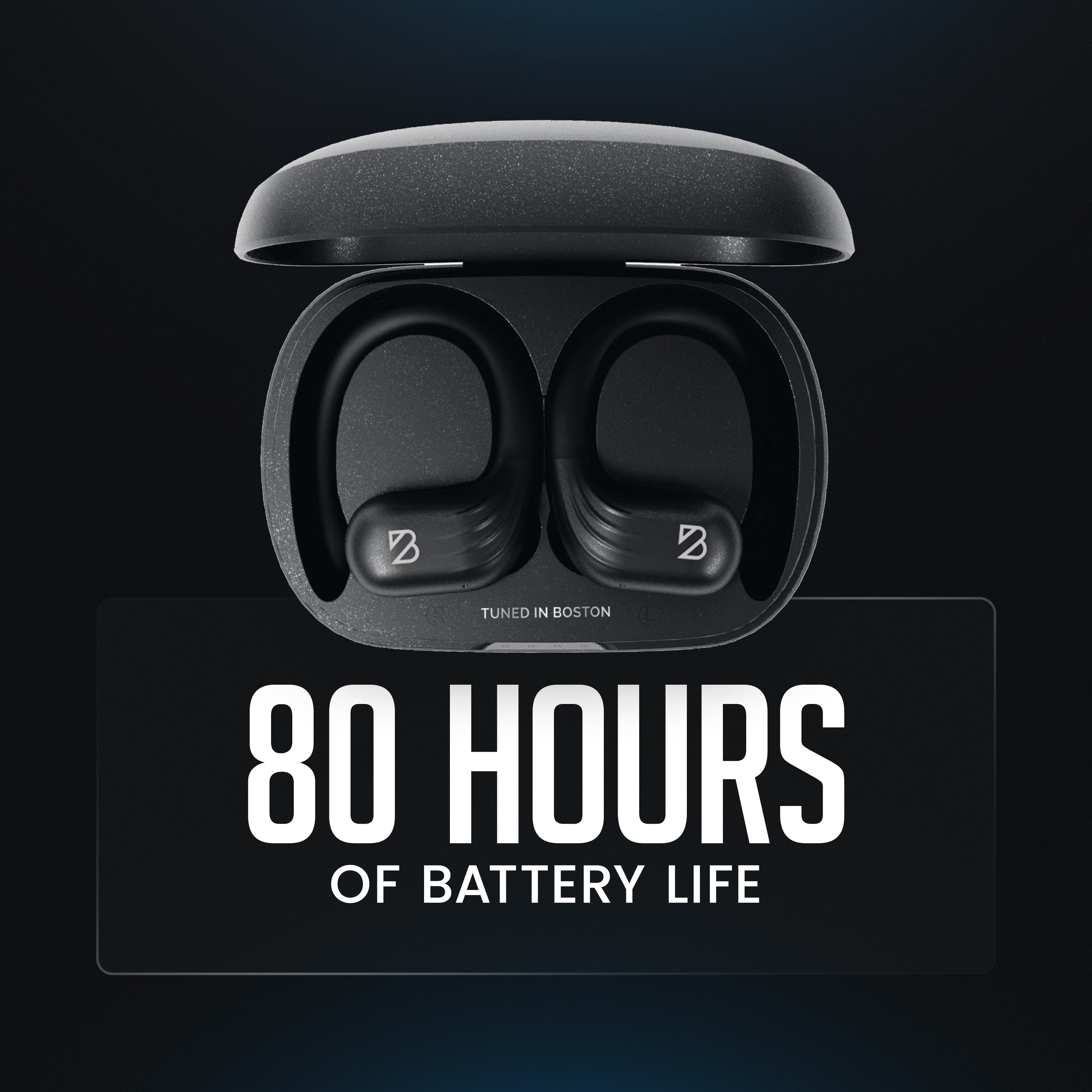 Runner 60 Wireless Earbuds - Waterproof, 80 Hours of Battery, Bass